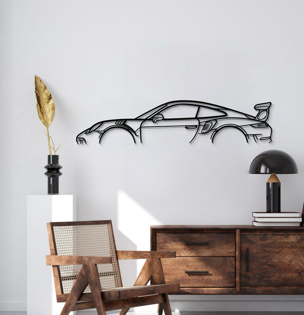 911 GT3 RS Model 991 Metal Car Wall Art - MT0858