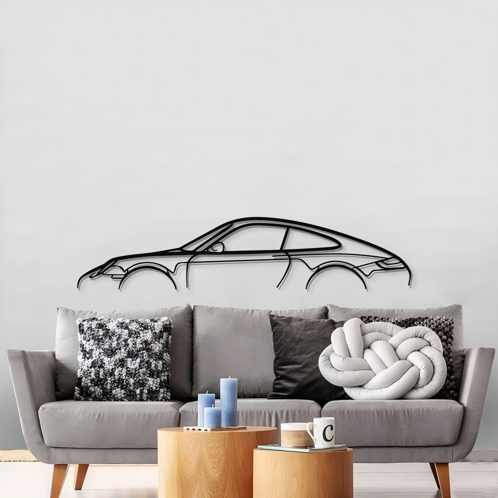 911 Model 997 Metal Car Wall Art - MT0868