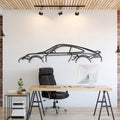 911 Turbo S Model 997 Metal Car Wall Art - MT0879
