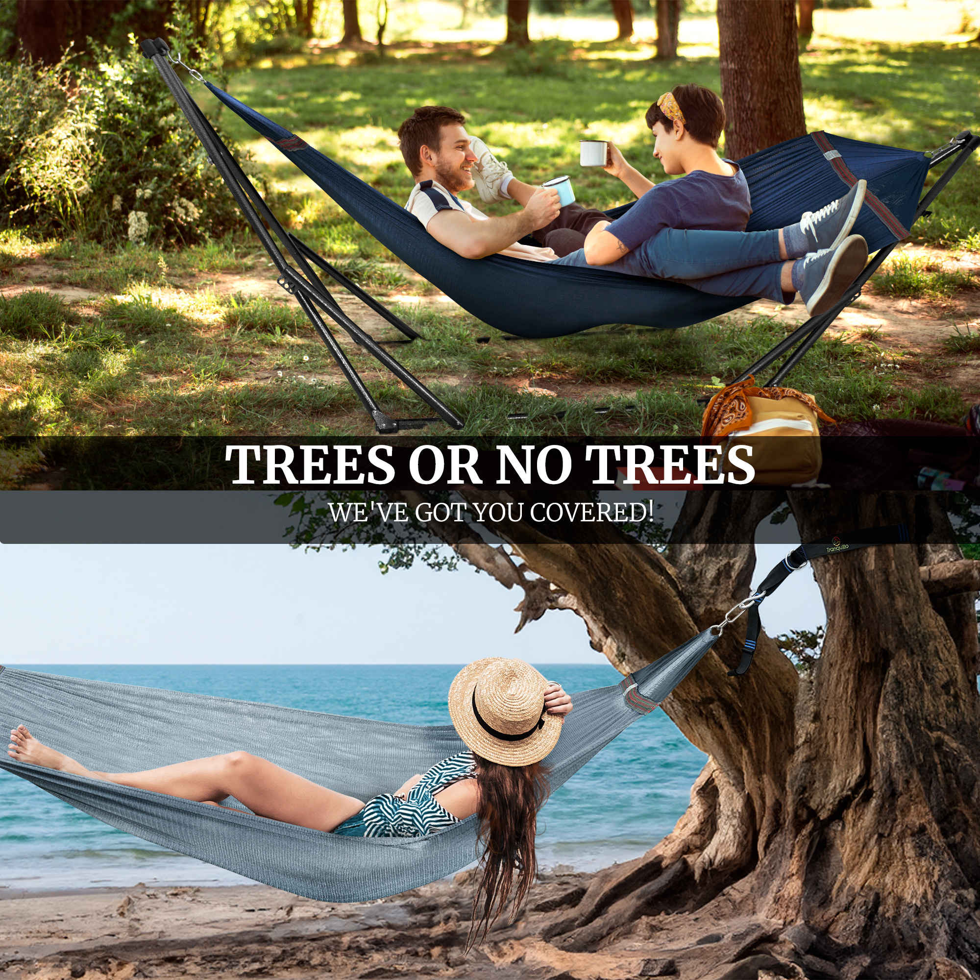 Tranquillo Comfort Set Original Hammock Stand for Ultimate Relaxation