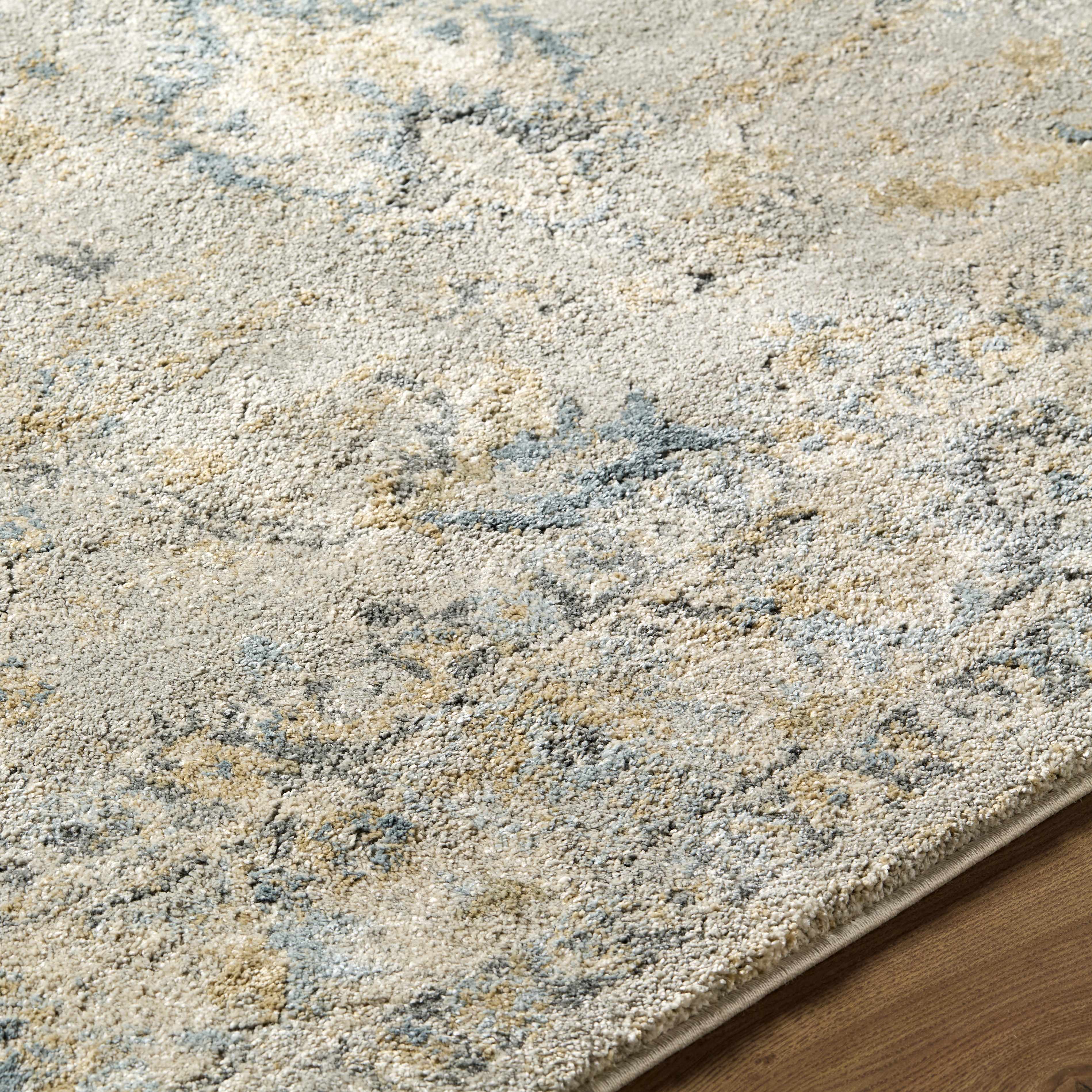 Ahmaud Beige Thick Luxe Area Rug