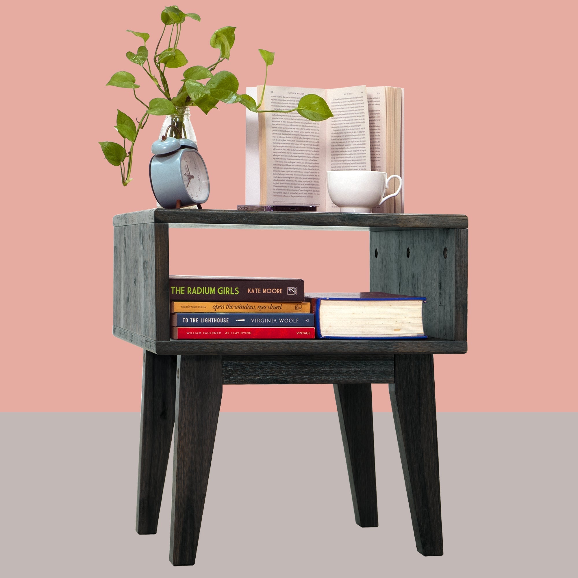 Acacia Serena Solid Wood Nightstand - Elegant and Durable Bedside Storage