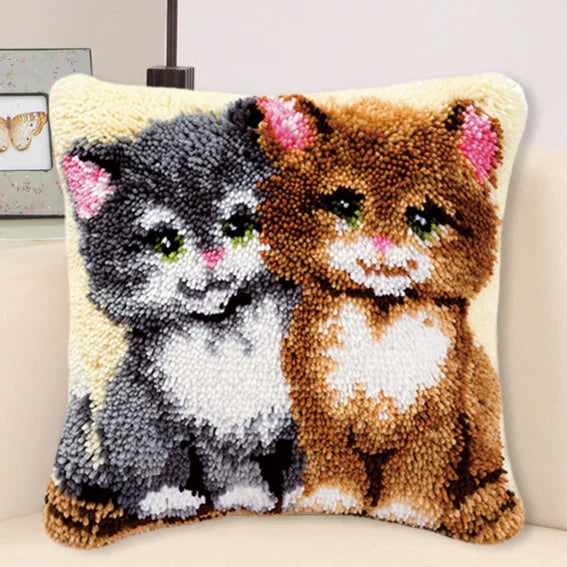 Kittens Pillow Latch hook kit