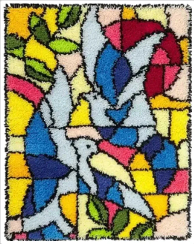DIY Latch Hook Rug Kit: Create Your Own Cartoon Animal Carpet Embroidery