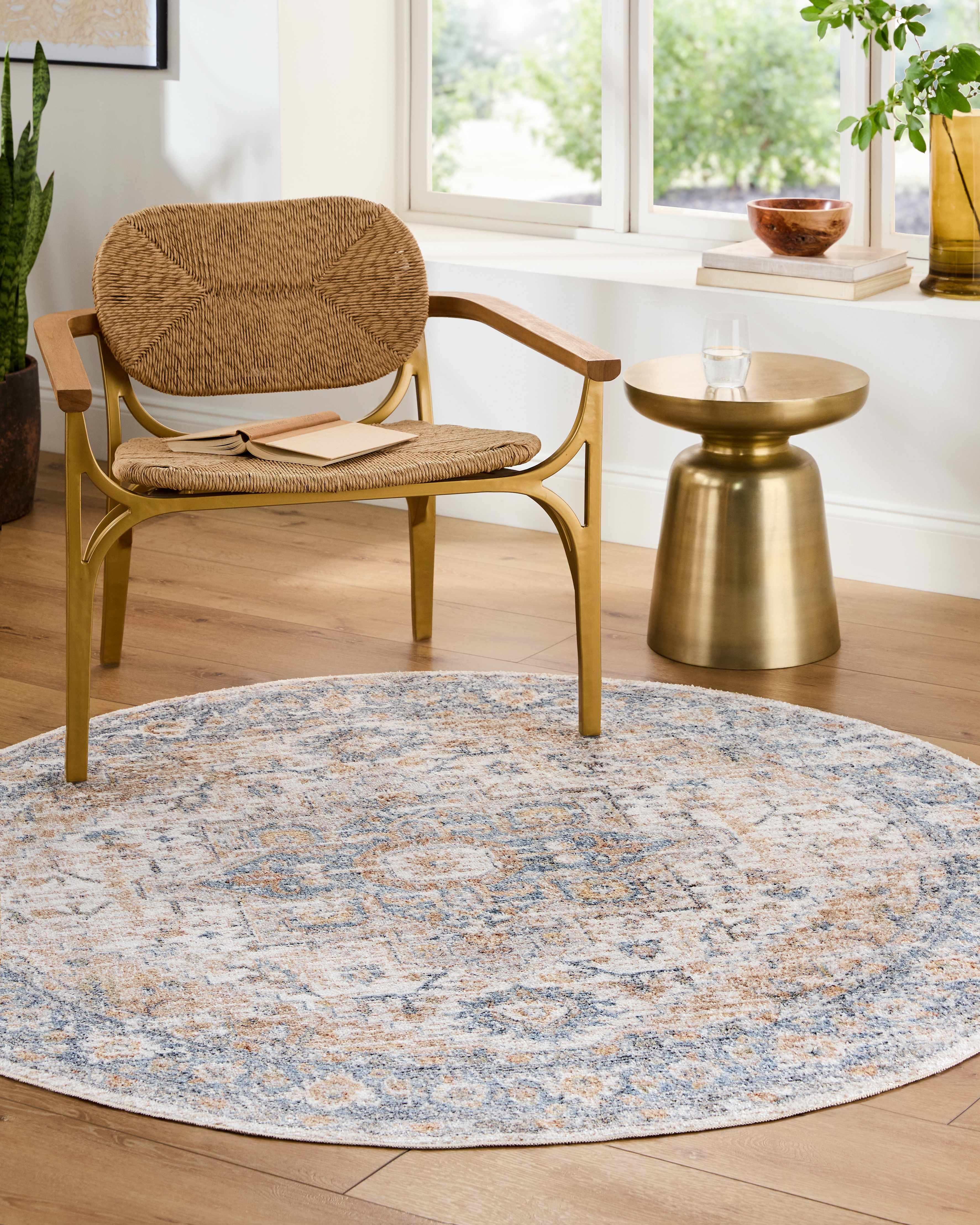 Ezri Flat Pile Washable Rug