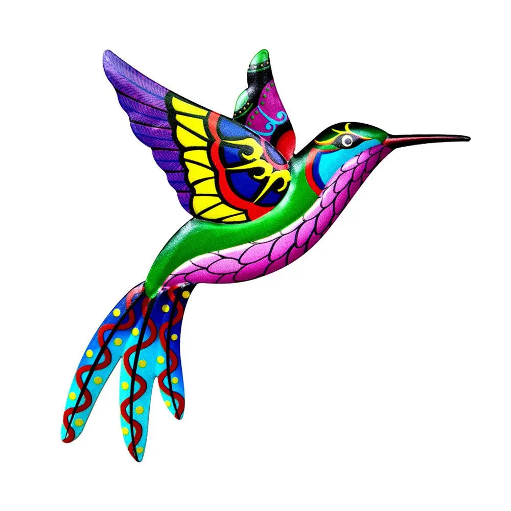 Metal Hummingbird Bird Wall Decor