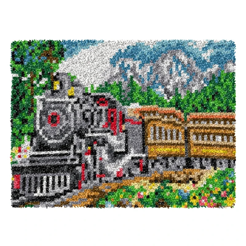 DIY Latch Hook Rug Kit: Create Your Own Cartoon Animal Carpet Embroidery