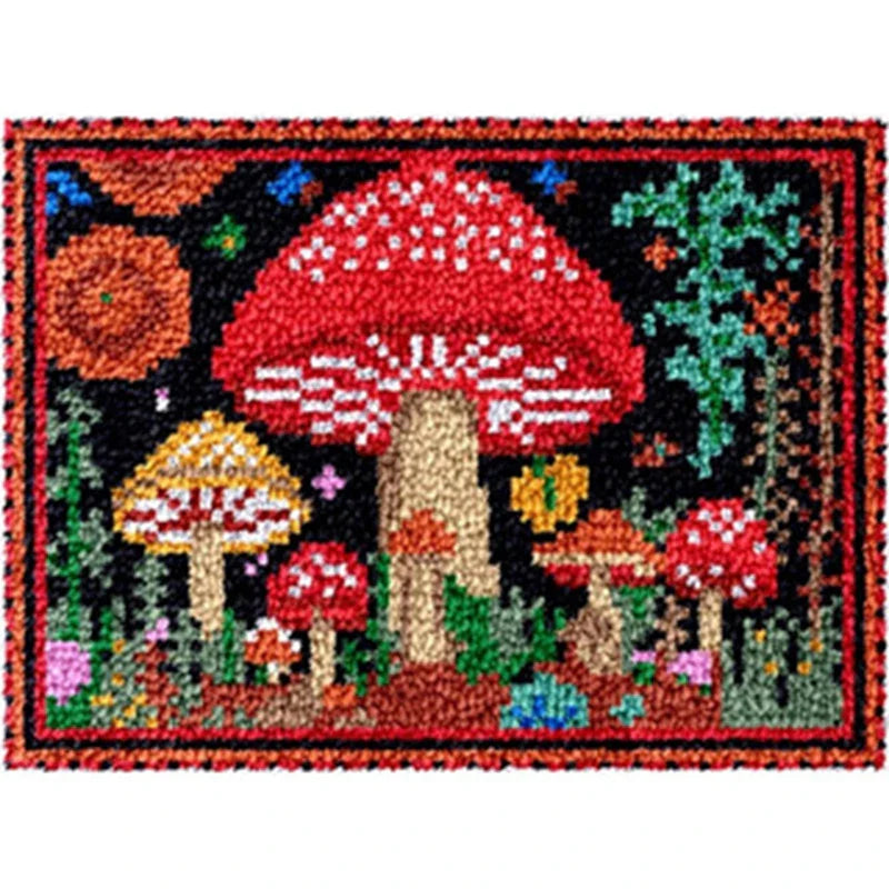 DIY Latch Hook Rug Kit: Create Your Own Cartoon Animal Carpet Embroidery