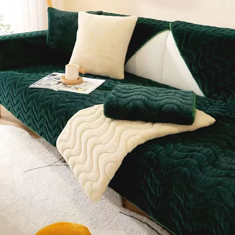 Sofa Cover Couch – Waterproof Couch Cover, Fitted Couch Throw Cover for All Seasons