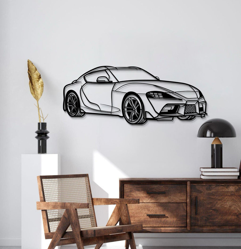Supra MK5 Perspective Metal Car Wall Art  - MT1137
