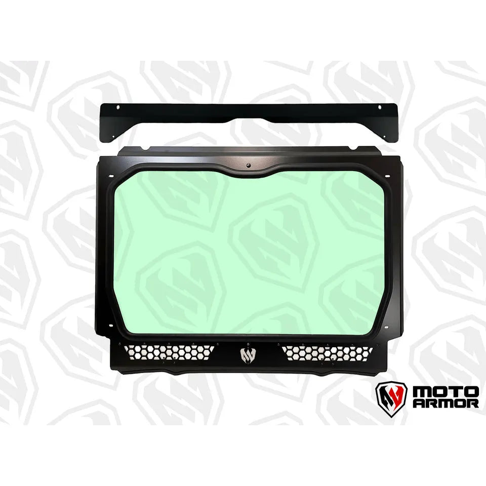 Moto Armor - Polaris PRO R 4 (2.0L) Full Glass Windshield - 4 seat only