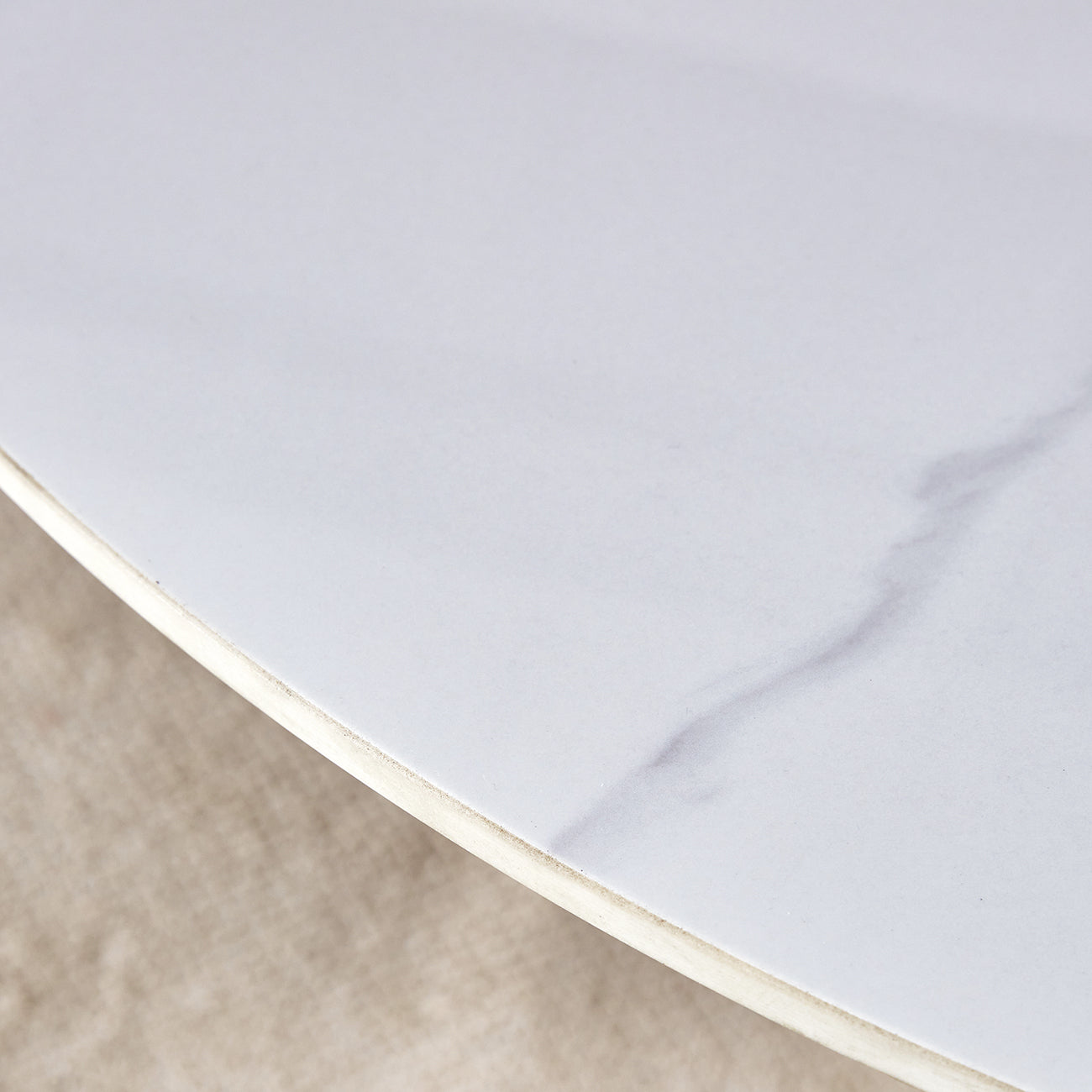 42' Luxury Sintered Stone Table: 0.45' Durable Top + 6' Steel Legs, 350lb Capacity, Stain/Heat-Resistant White/Gray Veined Surface - Modern Minimalist Design