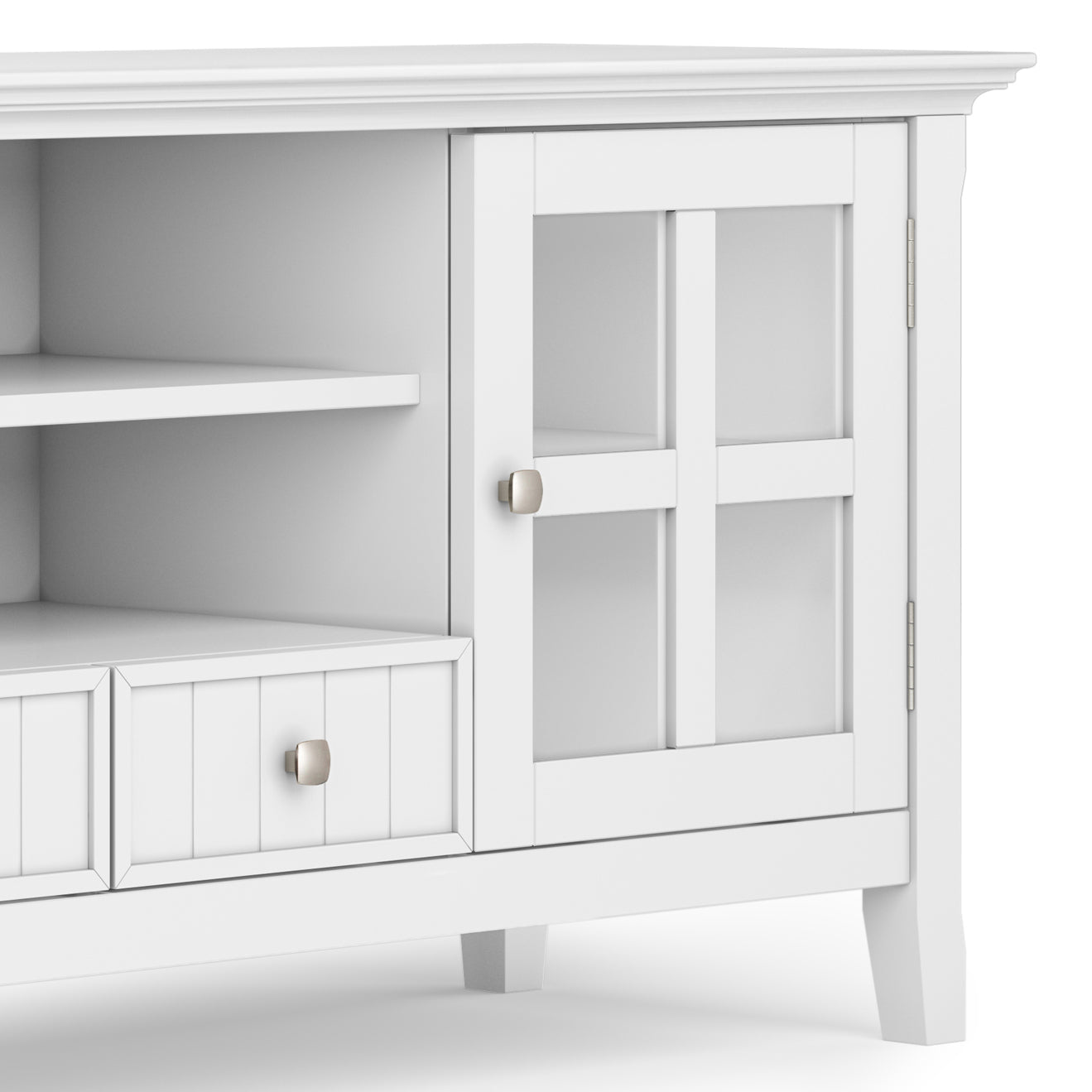 Acadian - 60' TV Media Stand - White