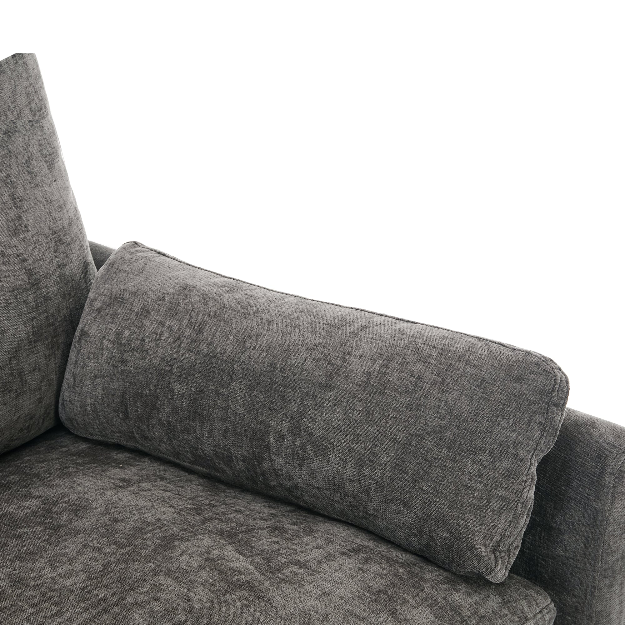 68.1' Cozy Upholstered Loveseat Sofa Oversized Comfy Comfy Cloud Sofa Double Cushion Loveseat Sofa Plush Cushion Sofa Couch for Living Room, Grey