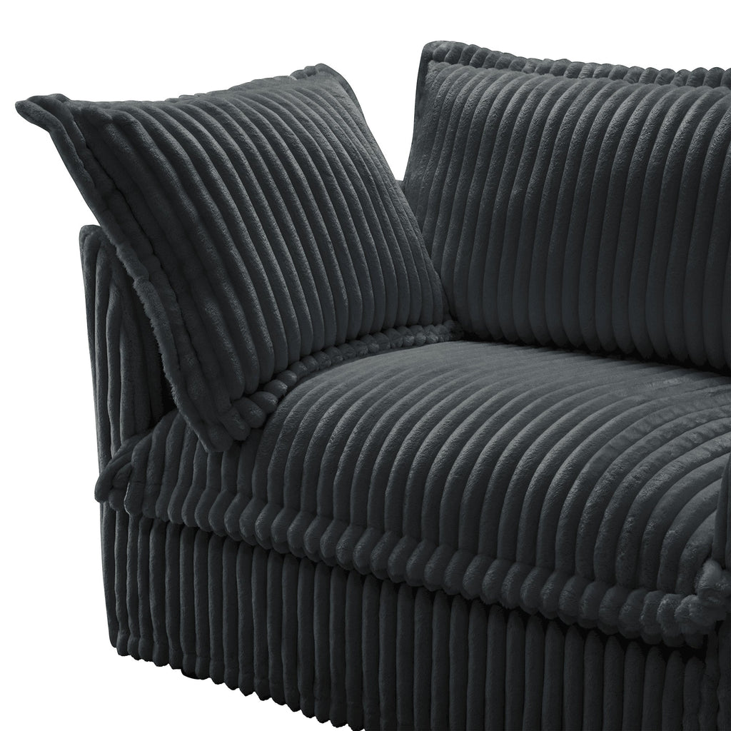 Koala Armless Sofa - Grey
