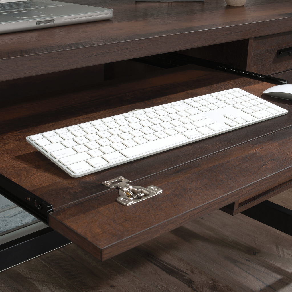 Computer Desk, Brown finish