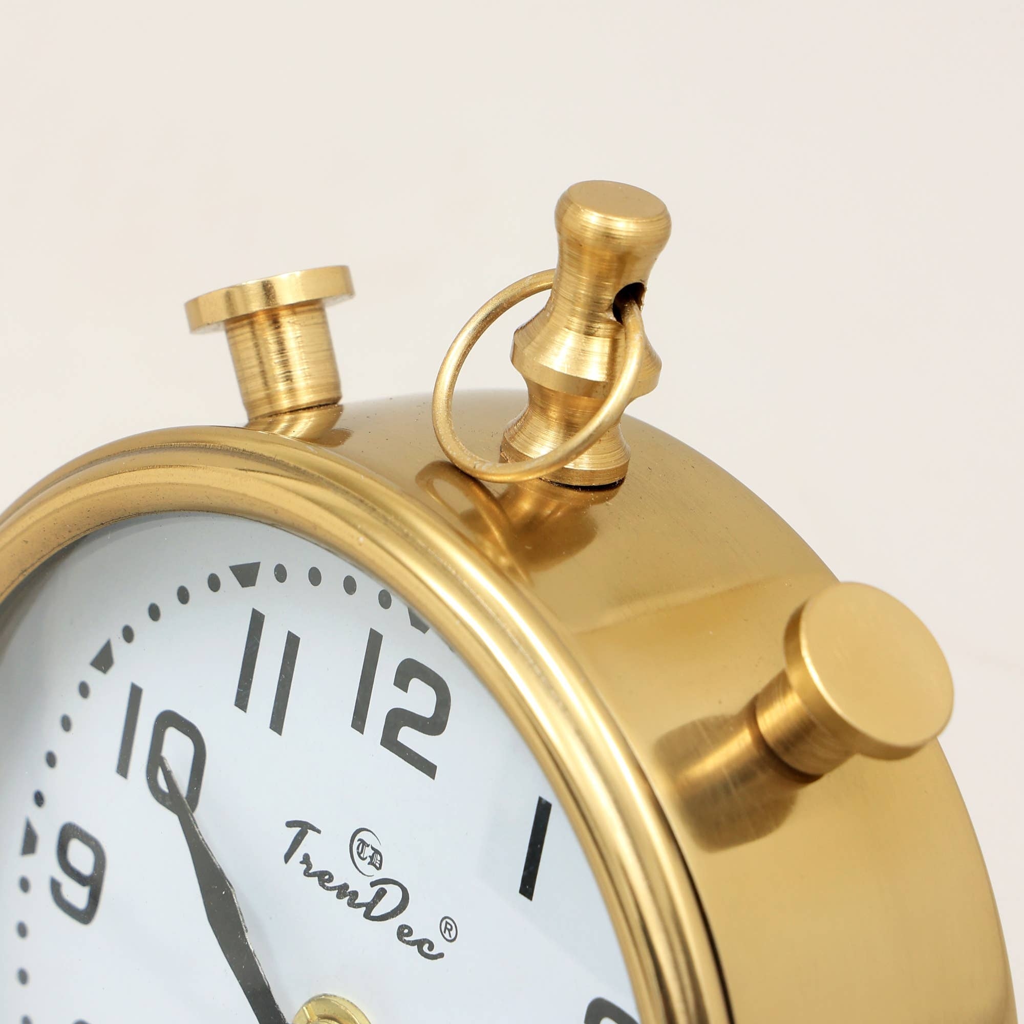 Decorative Desk Clock in Silver Color -Aluminium Table Clock