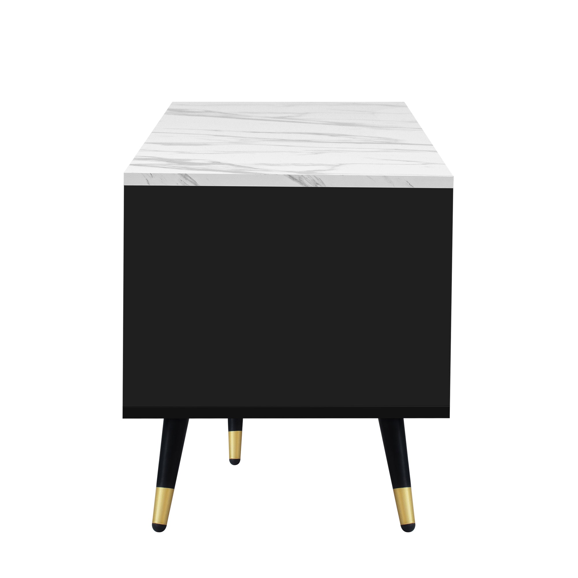 71'' Modern TV Stand with 2 Cabinets&  Open Compartments, Entertainment Center for TVs up to 80'', Television Console for Living Room, Bedroom, Home Theatre