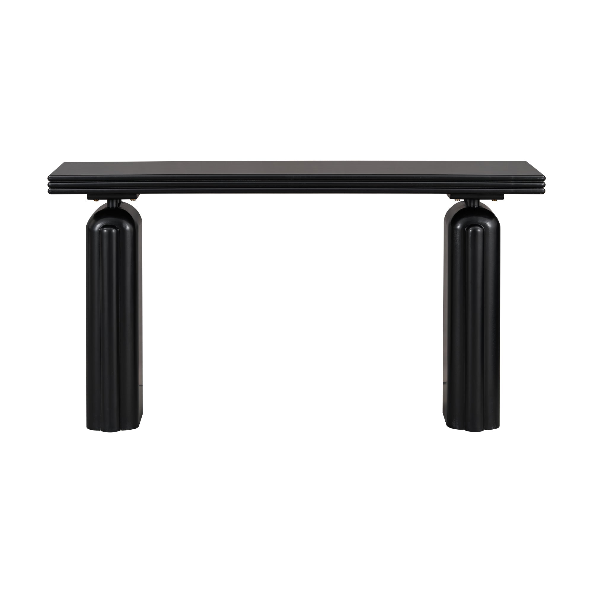 U_STYLE Chic, Elegant and Luxurious Acacia Veneer Console Table,Suitable for Entryway, Hallway, Living Room, Foyer, Corridor