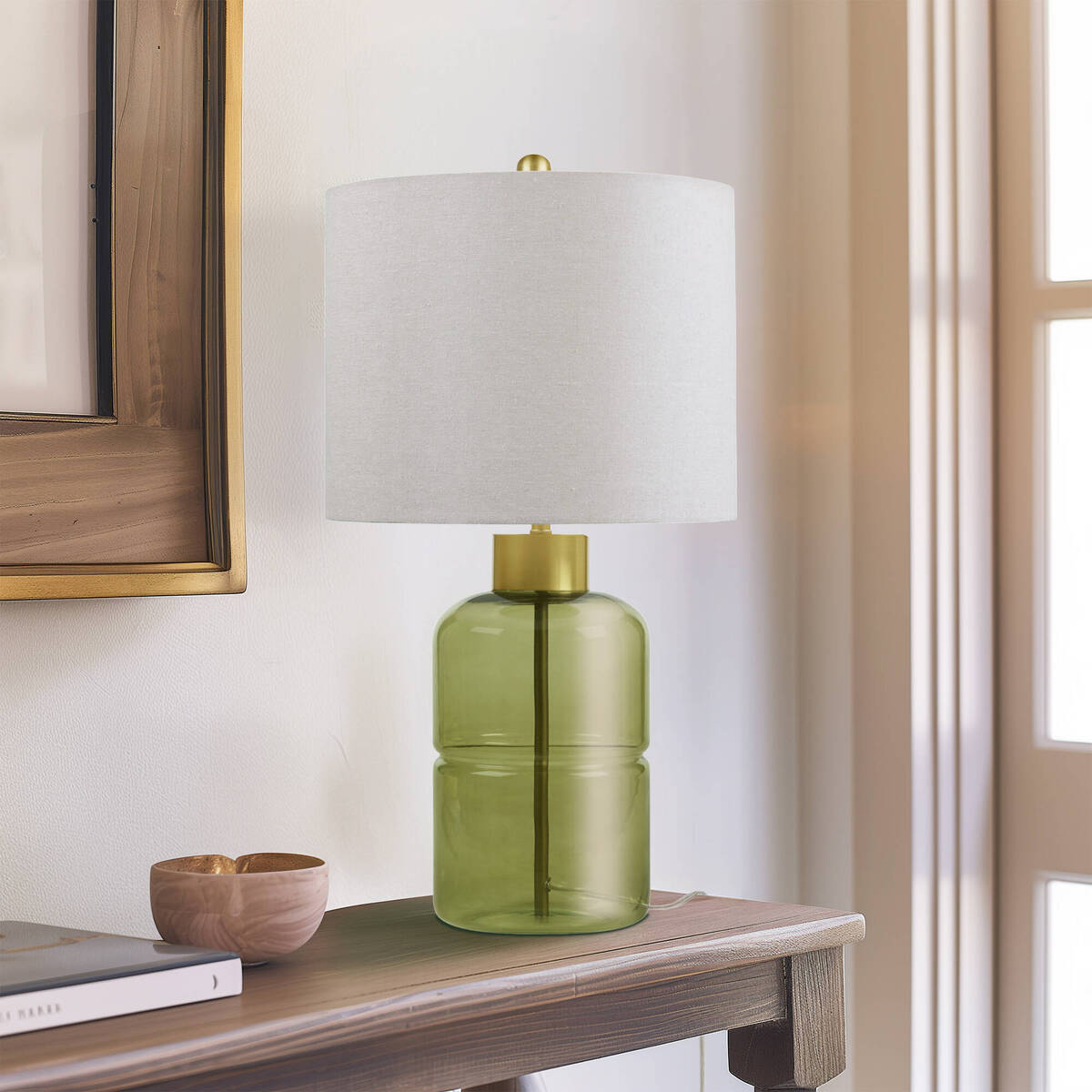 Glass Table Lamp Green See below