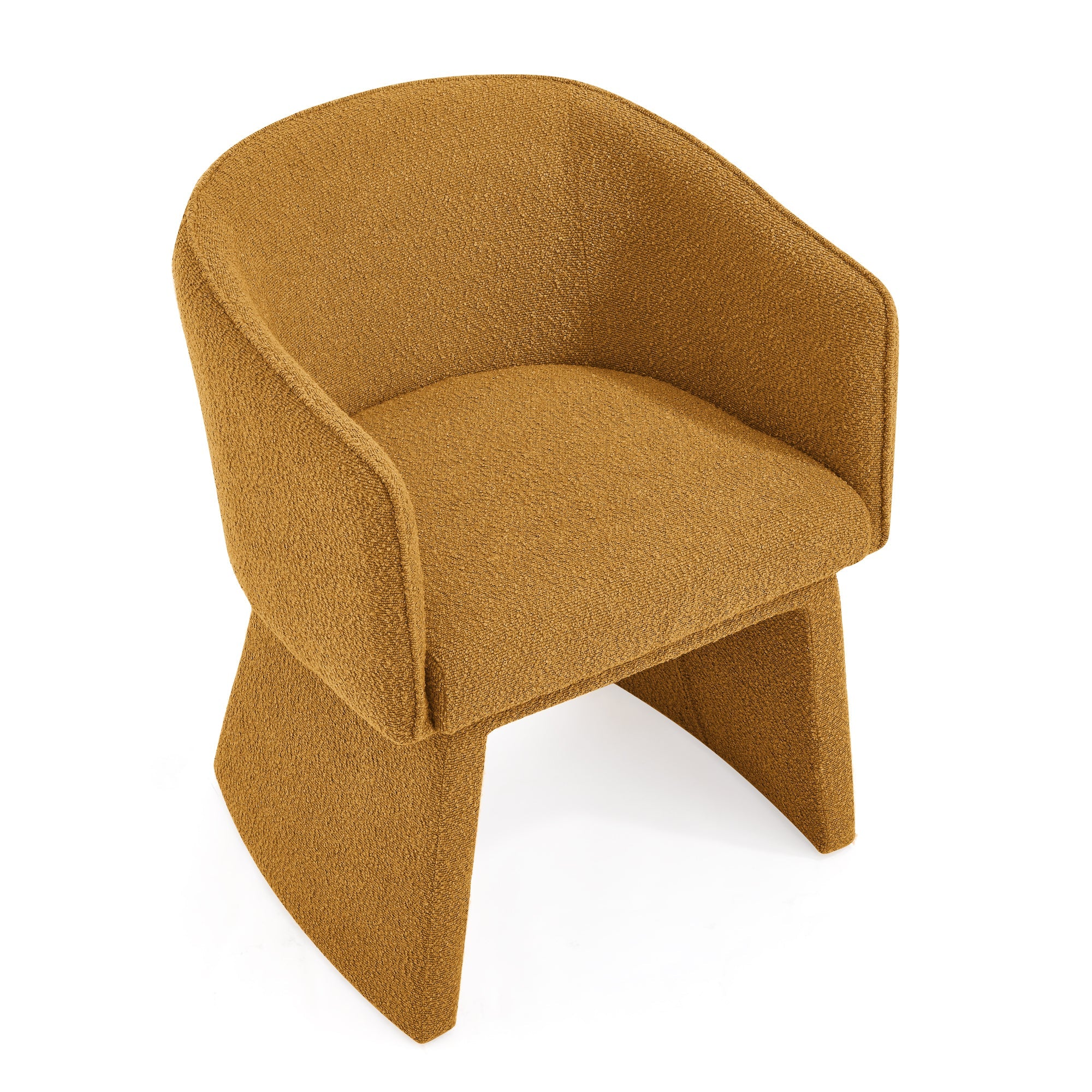 Modern style simple and elegant chair, orange leisure chair, suitable for dining/bedroom/living room/reception desk (assembly required)-Orange