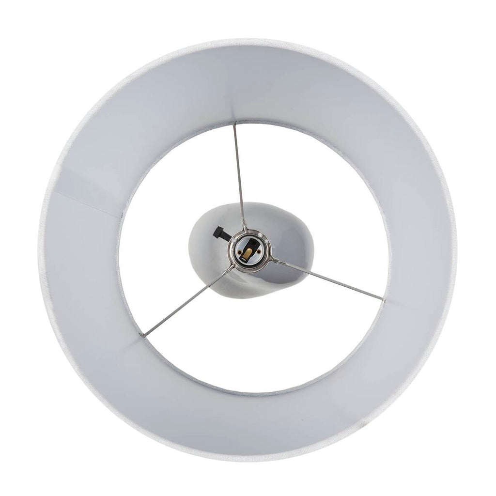 Asymmetrical Ceramic Table Lamp Grey See below