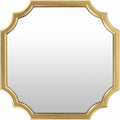 Abangay Gold Contemporary Wood Frame Mirror
