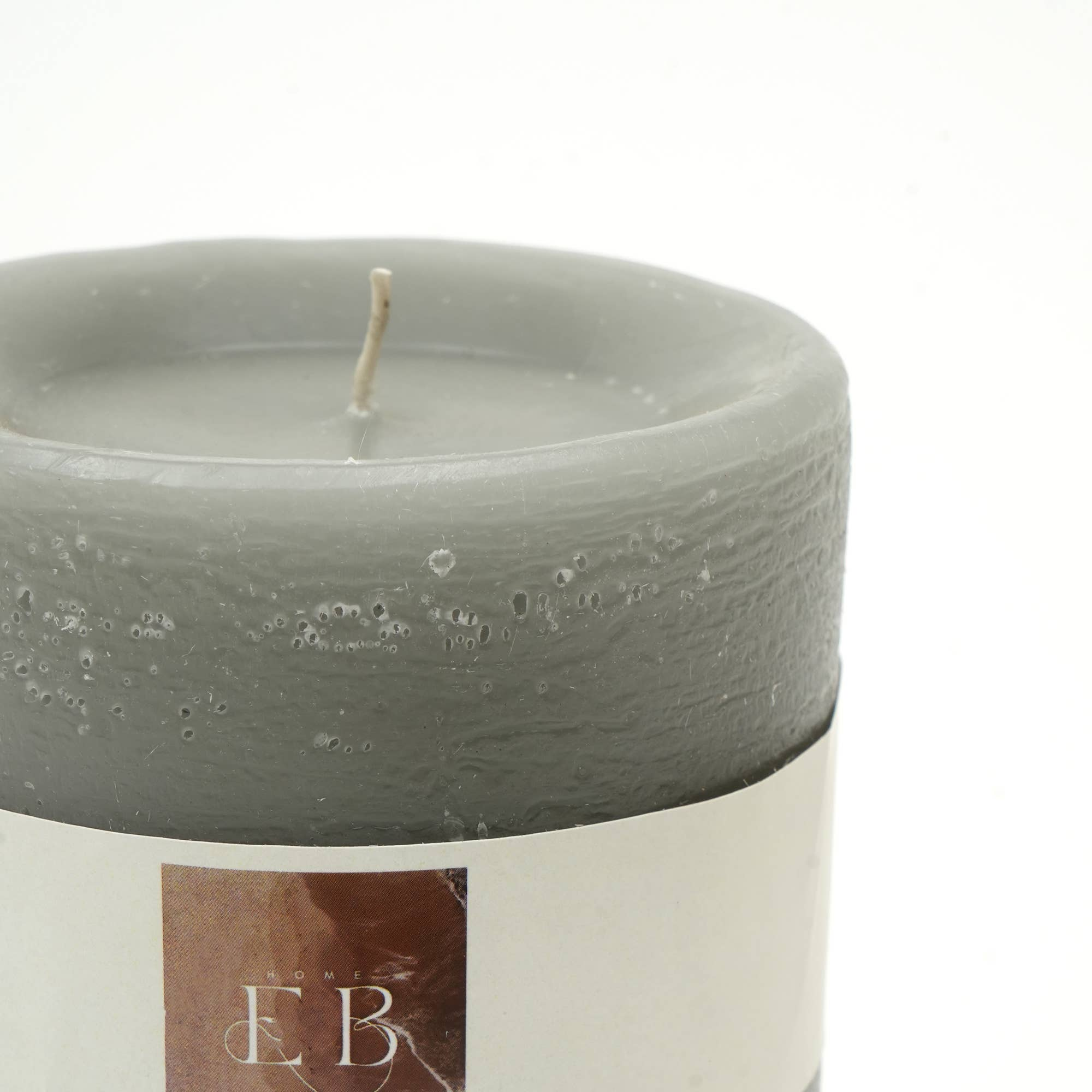 Goblet Grey Pillar Candle 4'x6' – Elegant Home Décor Candle