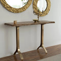 Mrazik Yoho Solid Wood Console Table in Natural Finish-45.2X15.7X29.5'