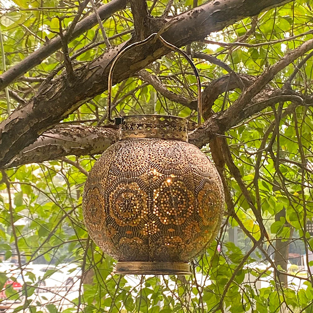Set of 2 Moroccan Style Metal Table Lamp