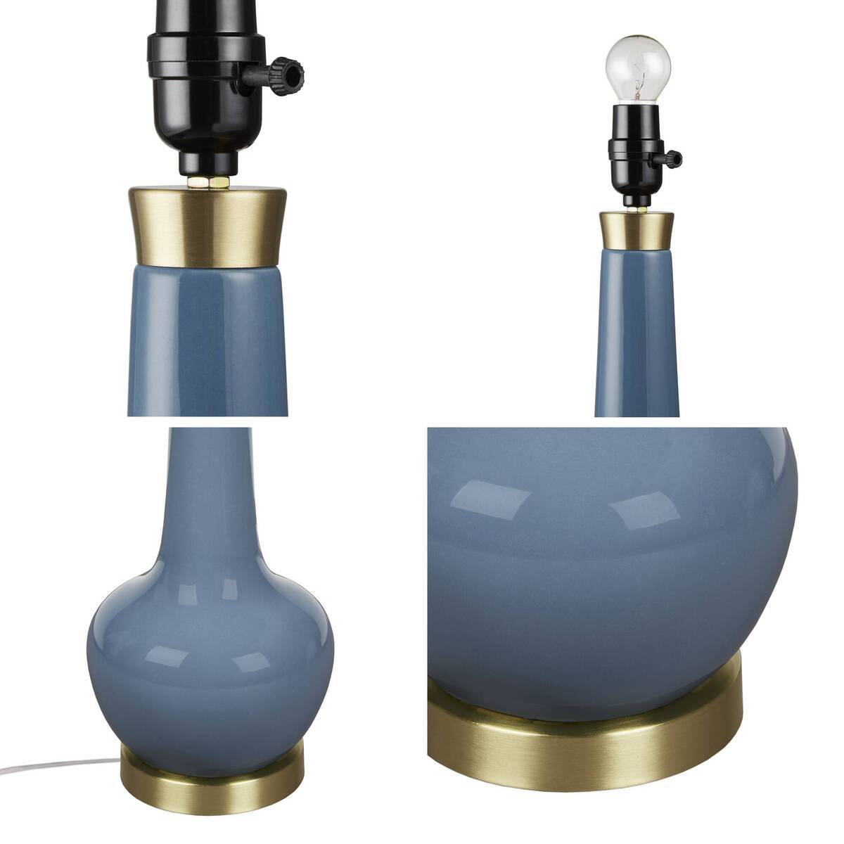 Ceramic Genie Table Lamp Blue See below