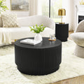 15.72-inch H-barrel coffee table, Nordic style, simple design, suitable for indoor and outdoor use, magnesium oxide material, suitable for living room, bedroom or garden sofa