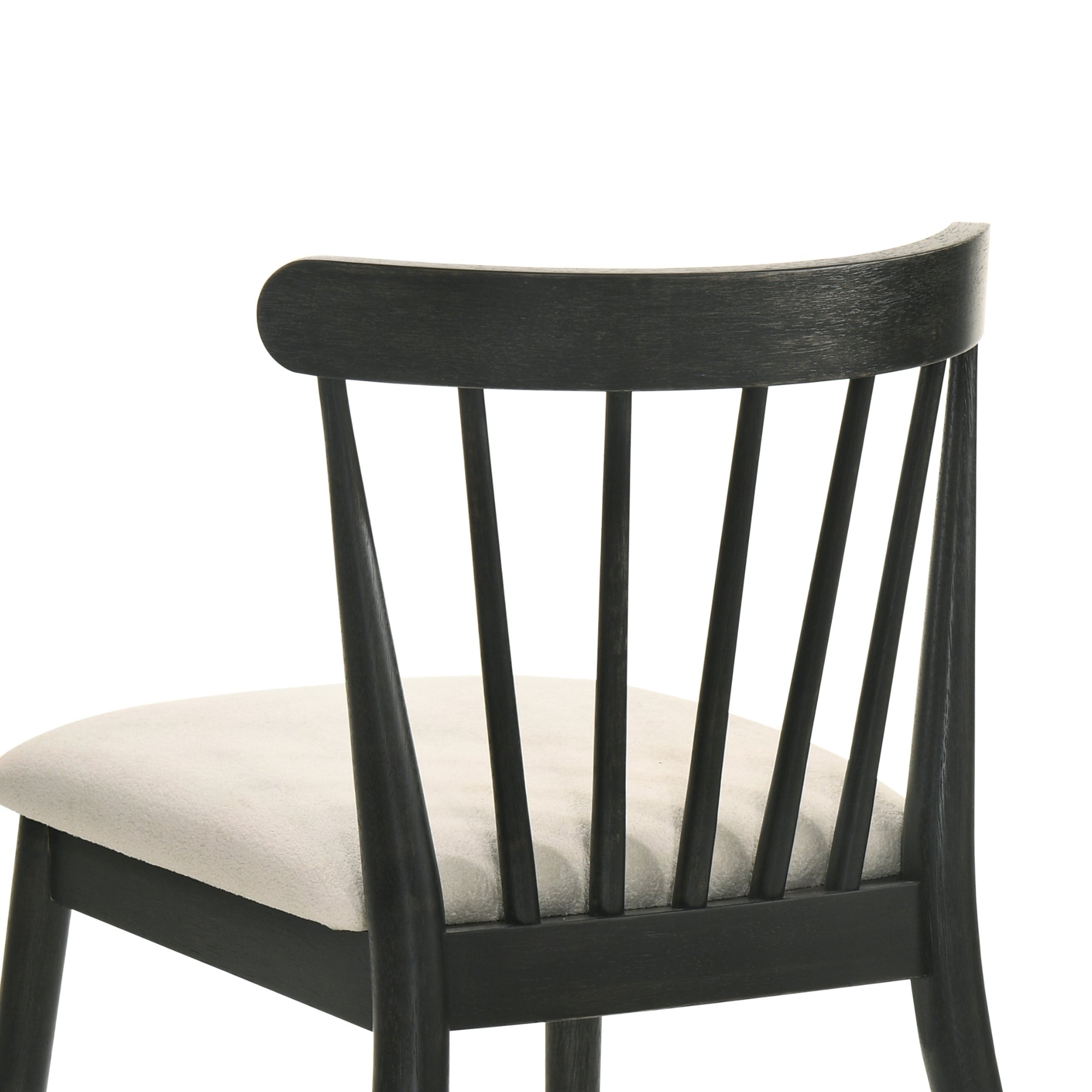 Set of 2 Dining Side Chairs, Solid Wood Frame, Rustic Farmhouse Style, Easy Assembly
