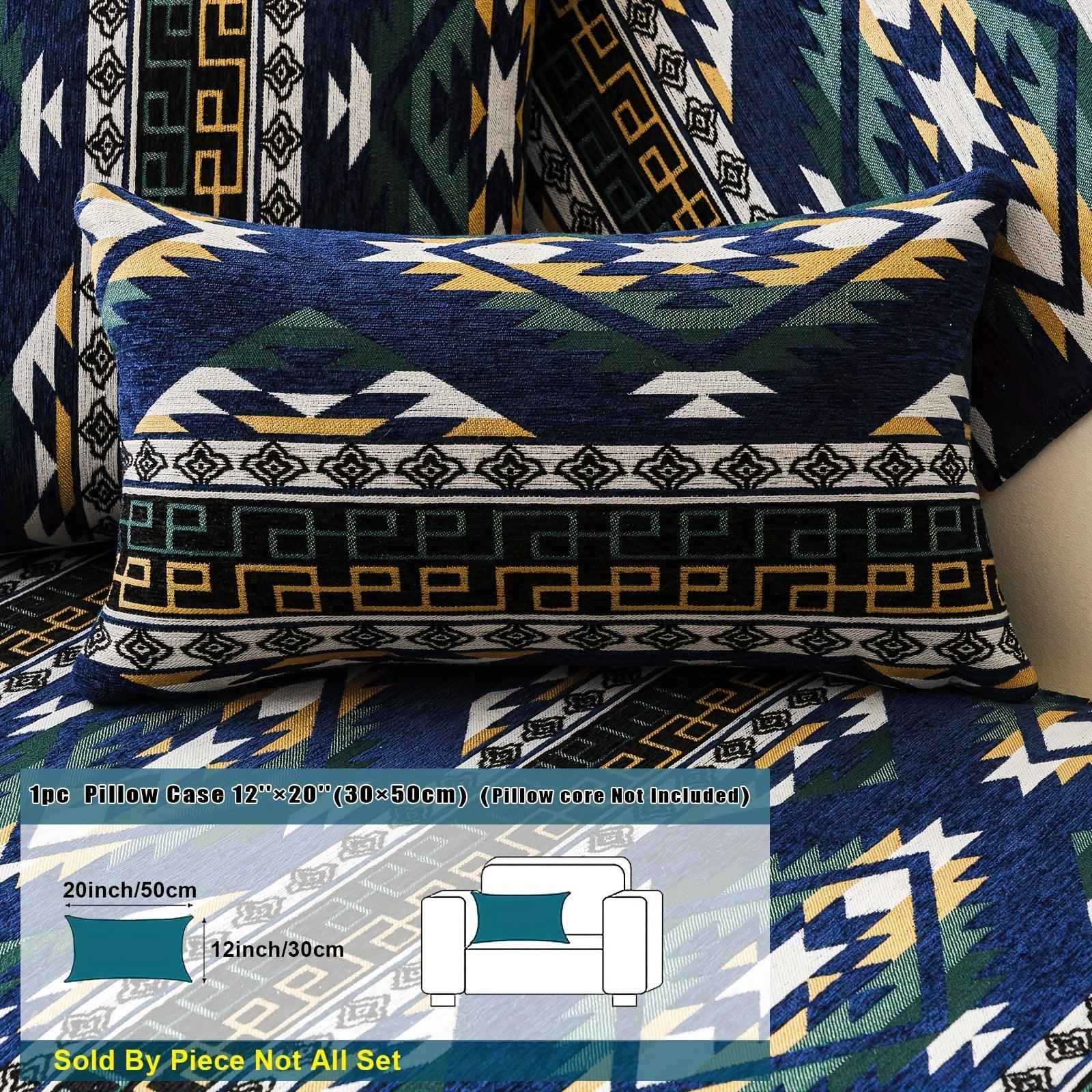 Boho Couch Cover - Chic Snow Chenille Sofa Slipcover