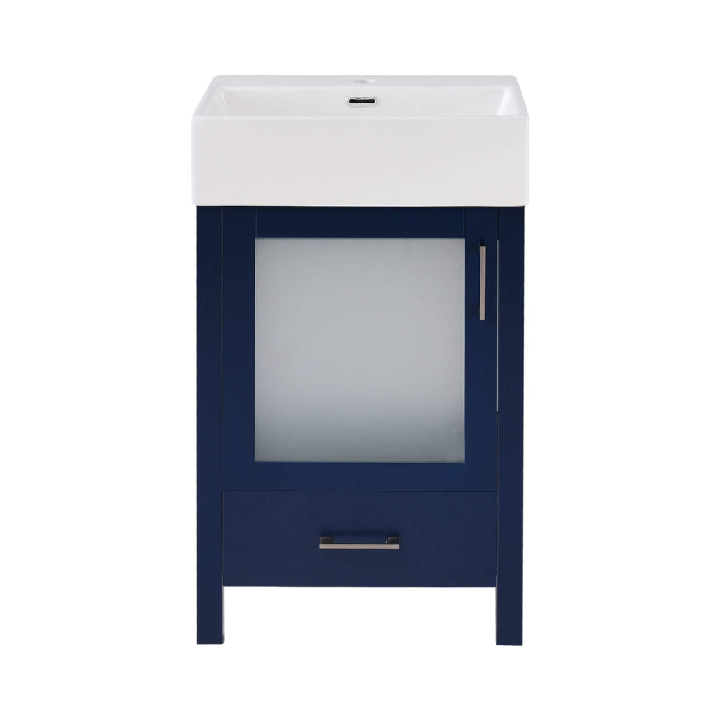 Alora 20-Inch Modern Bathroom Vanity With Ceramic Sink And Storage Cabinet (SAK39851)