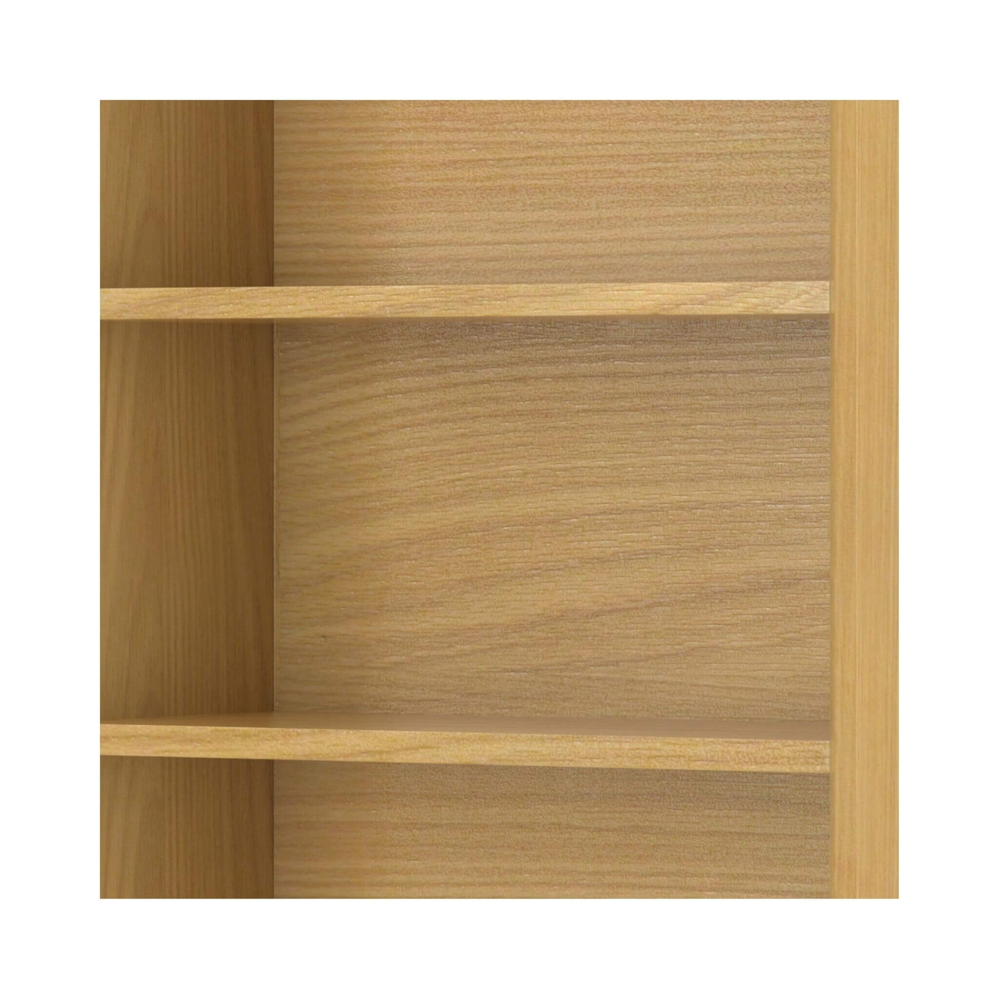 Alora Banting Mid-Century Oak Veneer Bookcase With Adjustable Shelves (SAK35178)