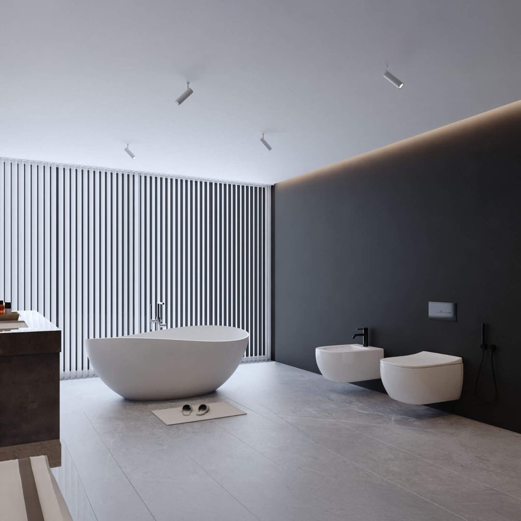 Alora Luxury 63-Inch Matte White Freestanding Soaking Bathtub With Overflow And Pop-Up Drain (SAK56140)