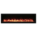 Amantii Symmetry 74" Smart Electric Fireplace With Programmable Timer And Thermostat [SYM-74] (SAK26974)