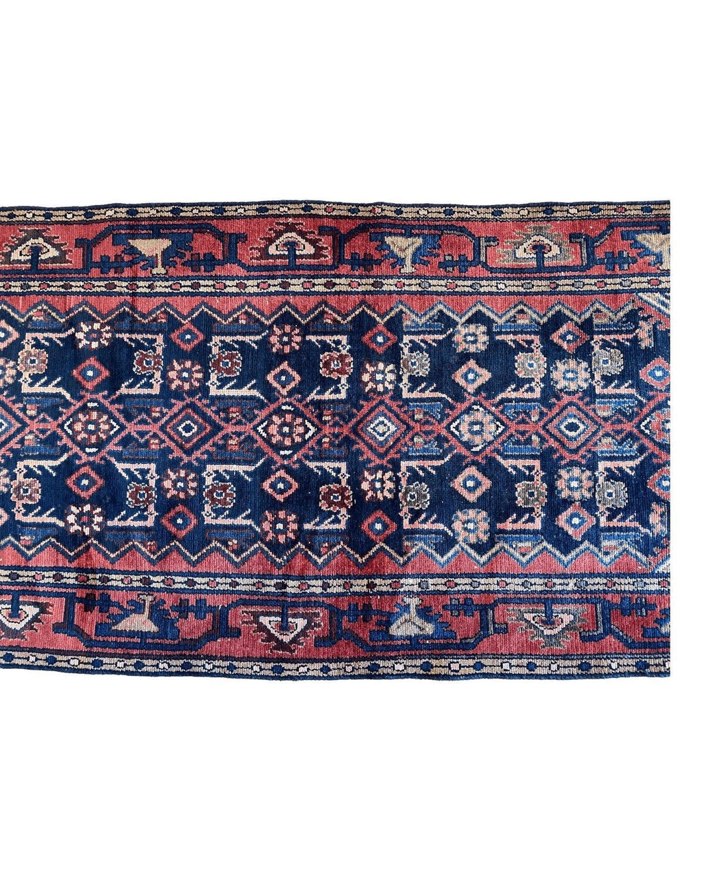 Antique Vegetable Dye Malayer Persian Runner Rug 3x10’4”