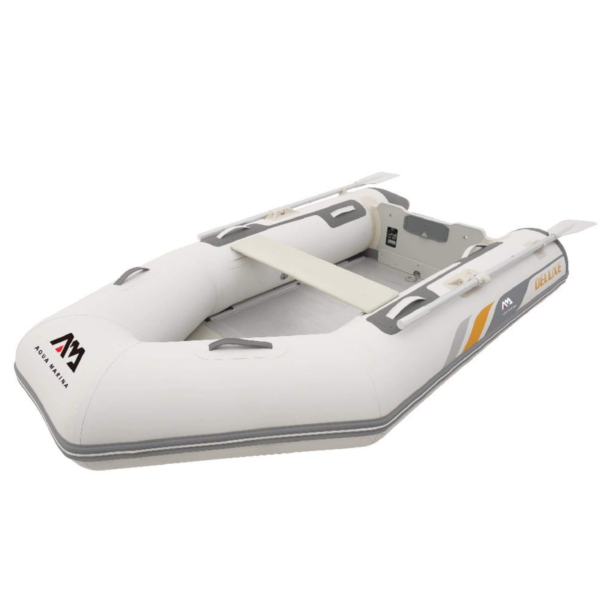 Aqua Marina A-Deluxe 4-Person Inflatable Speed Boat With Comfortable Rowing Seat And Adjustable Center Feet, 8FT  (SAK20456)