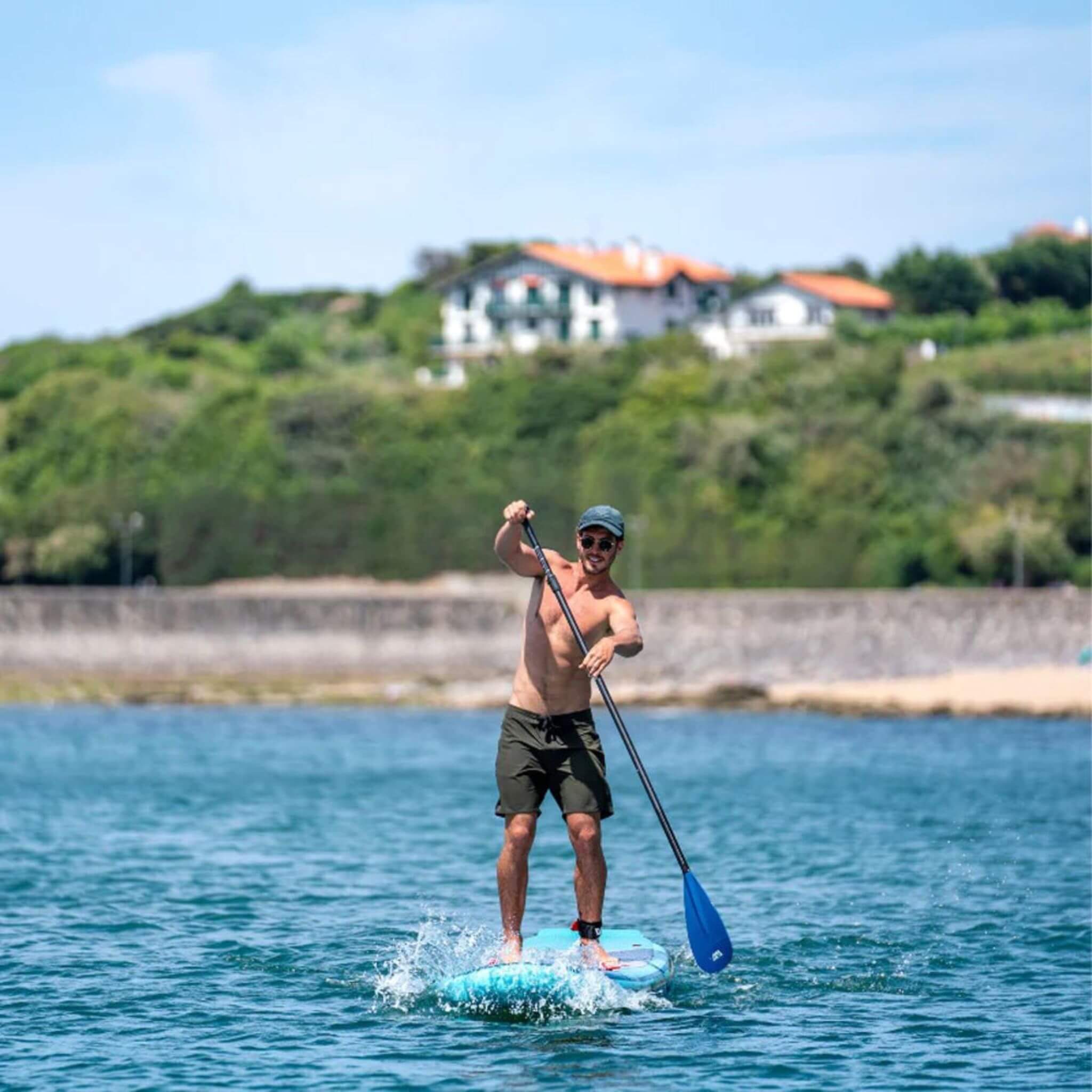 Aqua Marina Beast BT-23BEP Advanced All-Around Inflatable SUP With Carbon Hybrid Paddle, 10FT (SAK89512)
