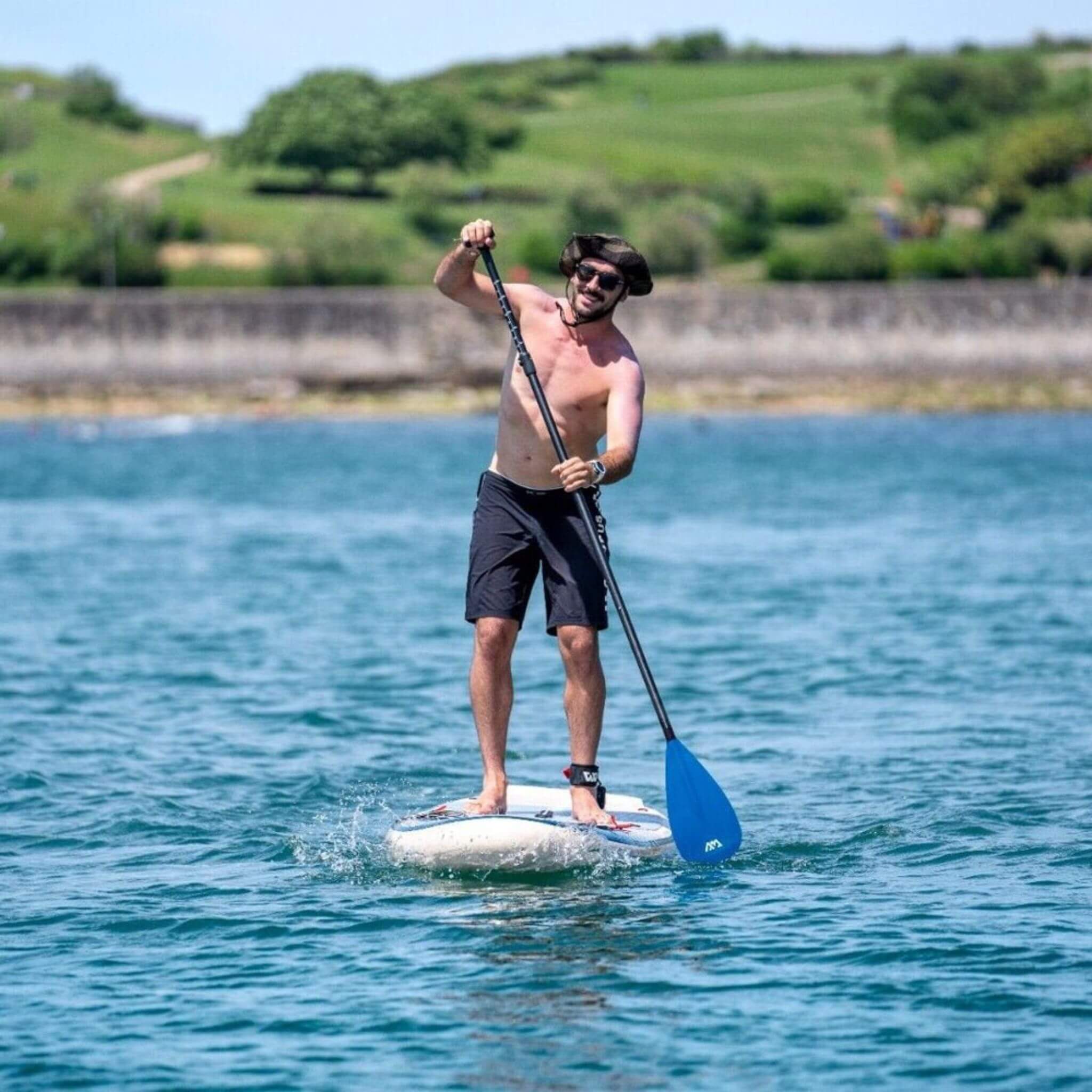 Aqua Marina Magma BT-23MAP All-Around Inflatable SUP With Carbon Hybrid Paddle, 11FT (SAK35791)