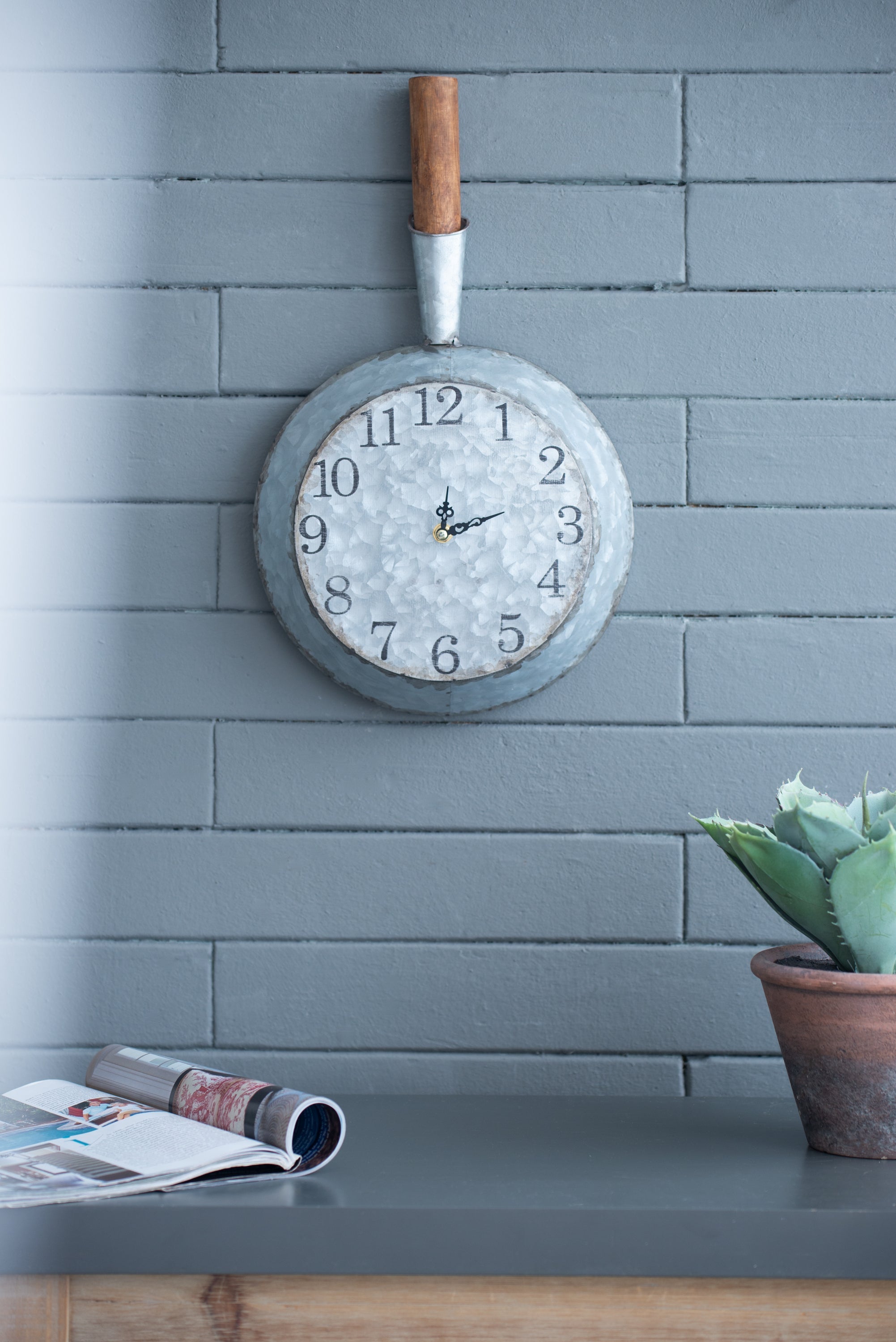10.6x3x18.1' Frye Wall Clock