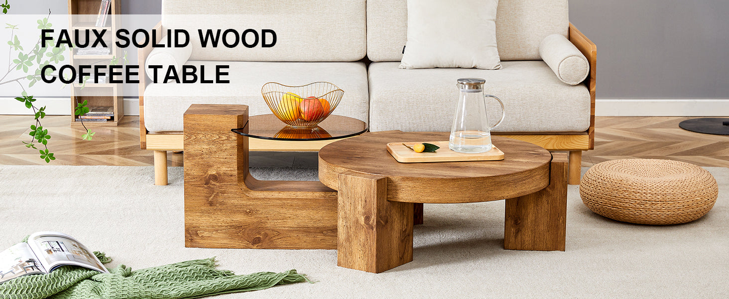The detachable double-decker coffee table, the stylish design is more precious, and the detachable design can make the use of space more flexible and suitable for various scenes.