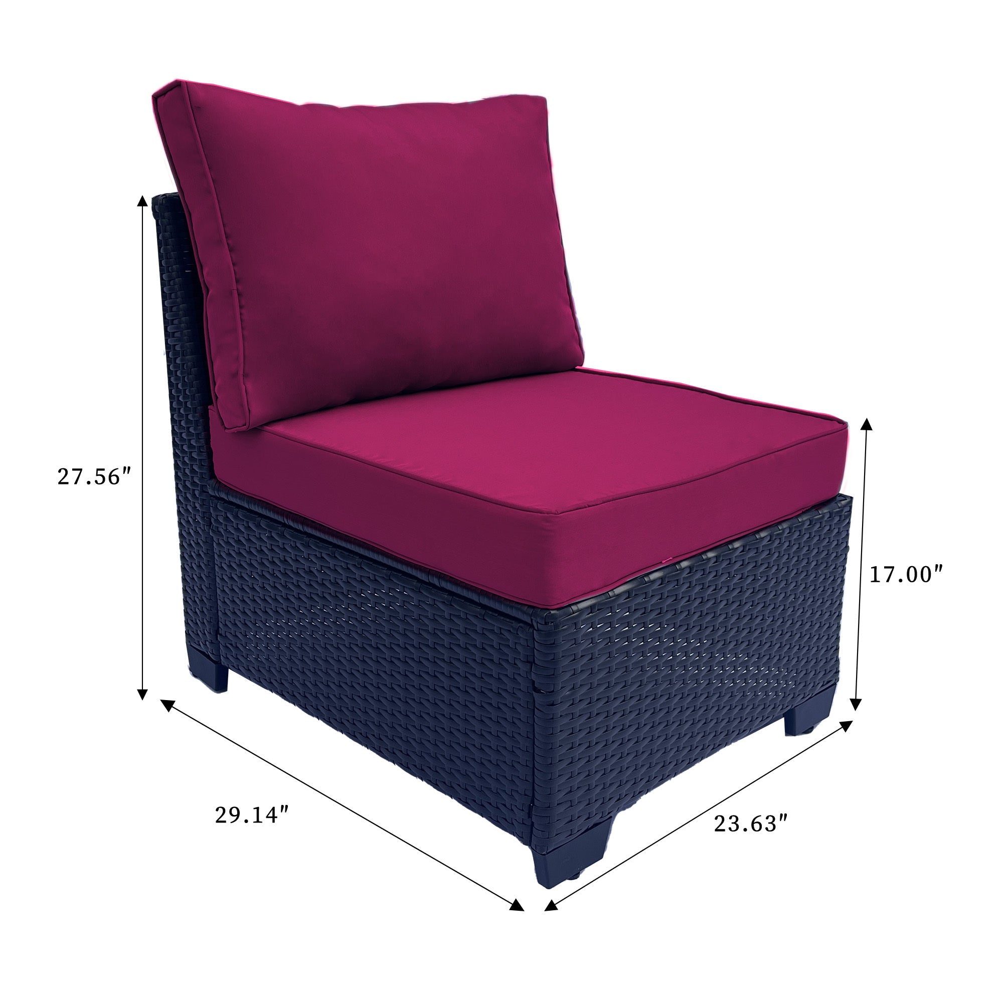 Outdoor Garden Patio Furniture 7-Piece PE Rattan Wicker Cushioned Sofa Sets  and Coffee Table, patio furniture set;outdoor couch;outdoor couch patio furniture;outdoor sofa;patio couch