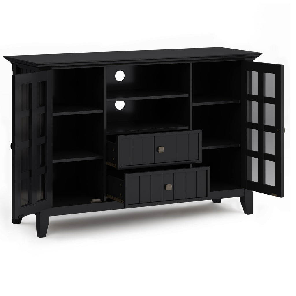 Acadian - Tall TV Media Stand - Black