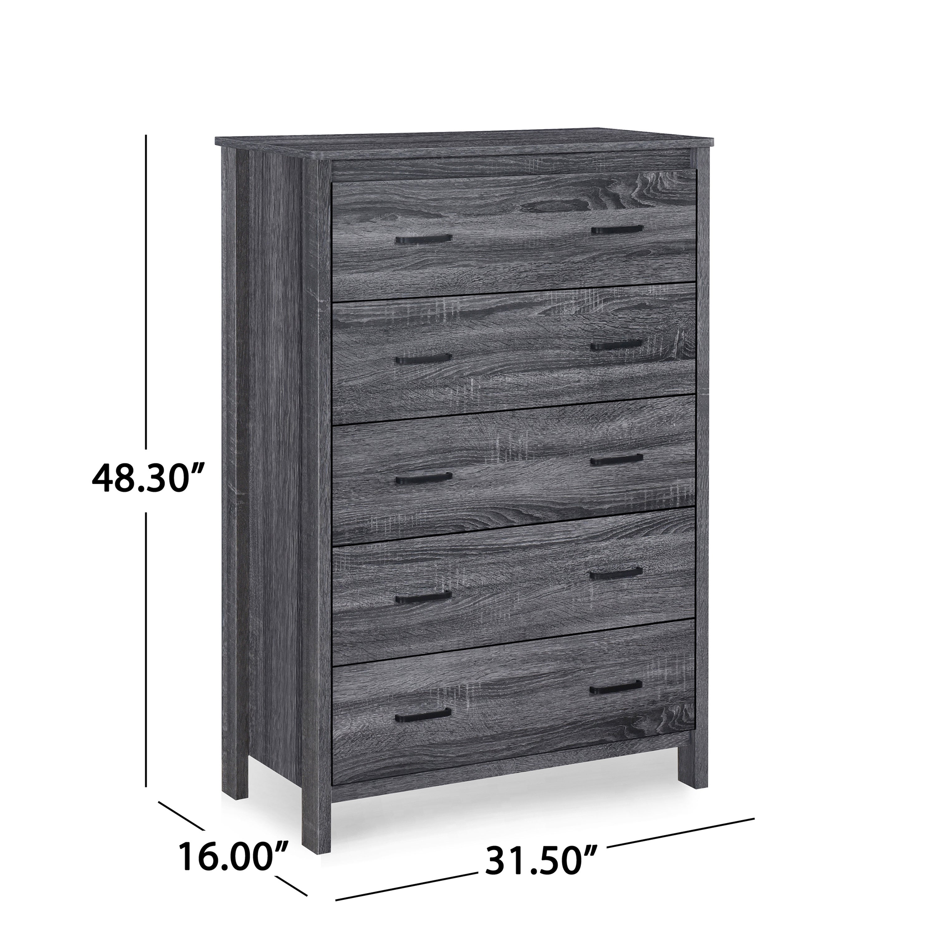 Toolless Assembly 5 Drawes Chest