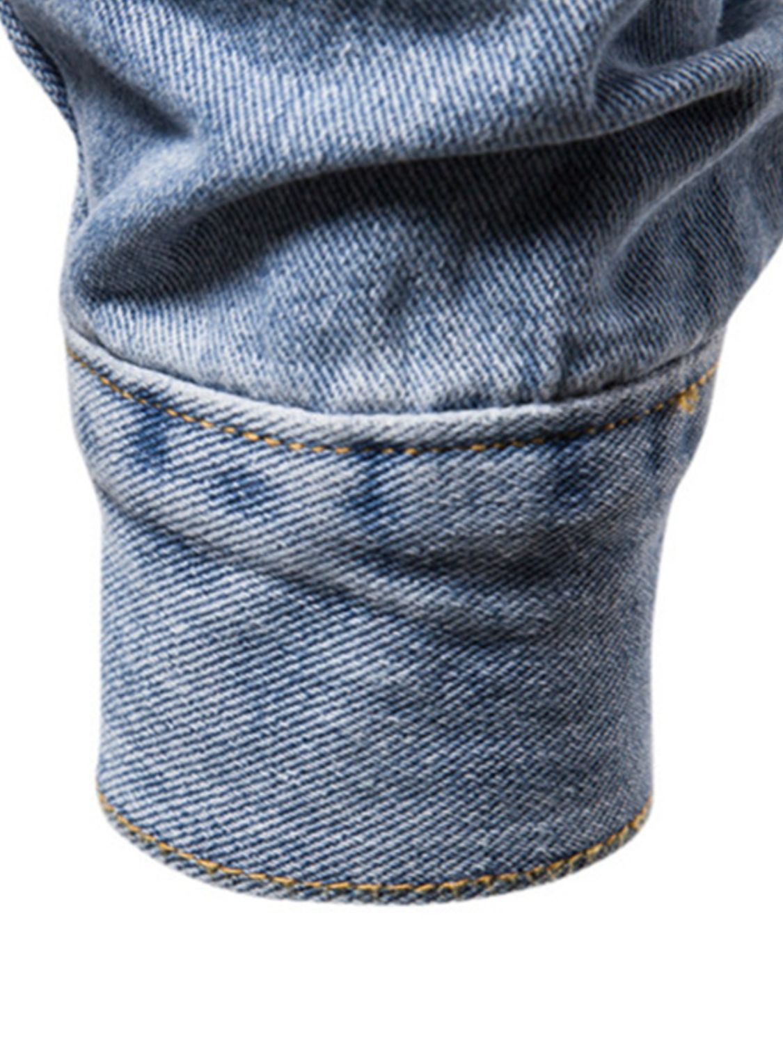 Button Down Long Sleeve Denim Jacket