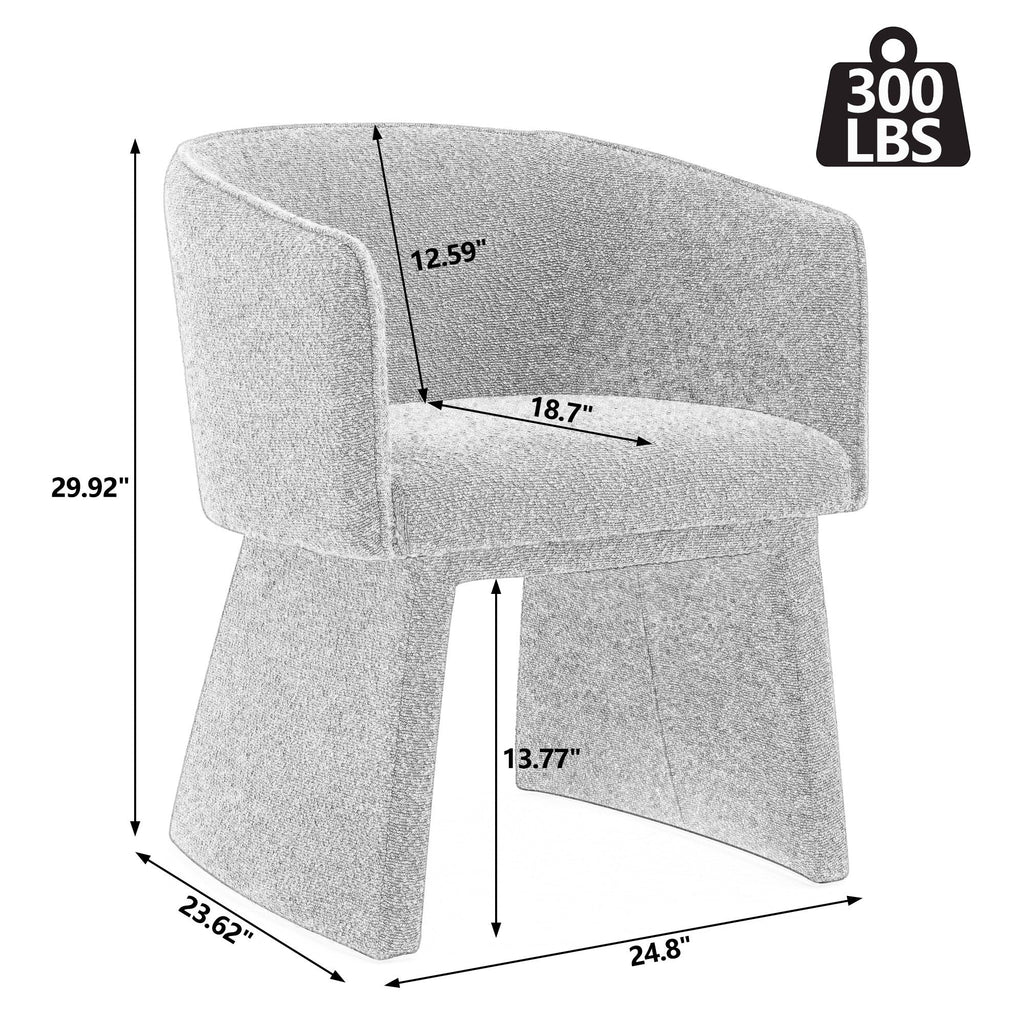 Modern style simple and elegant chair, green leisure chair, suitable for dining/bedroom/living room/reception desk (assembly required)-Green