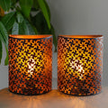 Set of 2-8''H Wall Sconce Lighting Lamps（Snowflake）